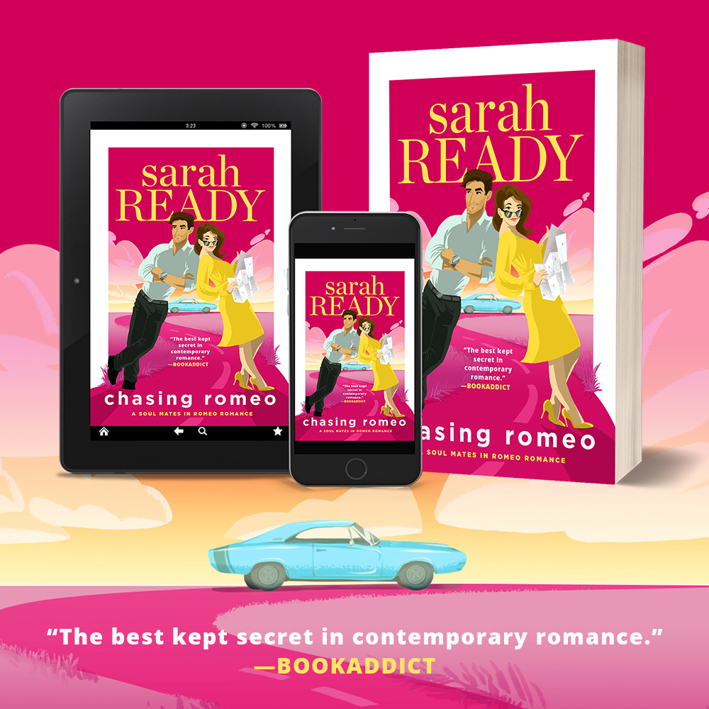 Chasing Romeo Cover: A romcom romance book featuring soul mates and a happily ever after