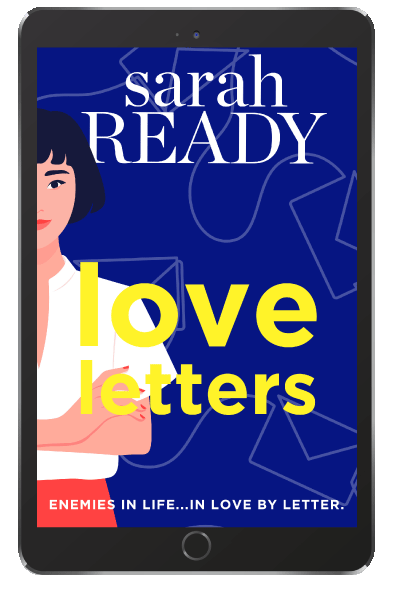 Cover of a hidden identity enemies to lovers romance "Love letters" a novella.